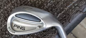 PALO DE GOLF 37,25 PULGADAS PING PUNTO NEGRO EE. UU. 58 GRADOS LOB WEDGE EXCELENTE - Imagen 1 de 4
