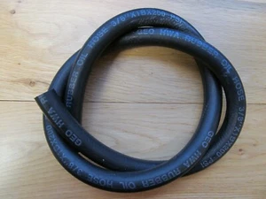 07-3015 3/8" BLACK RUBBER FUEL HOSE PIPE (1 FOOT LENGTH) - Picture 1 of 1
