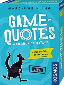 GAME OF QUOIES - VERRÜCKTE ZITATE - kassiere den WITZIG-Stempel - Kosmos #36565 - Picture 1 of 3