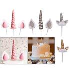 Unicorn Cake Topper Decoration, Cupcake Ornament for Birthday Party Supply
