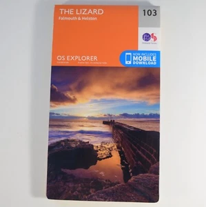 Lizard : Falmouth & Helston - OS Explorer Map 103 - Ordnance Survey - Cornwall - Imagen 1 de 2
