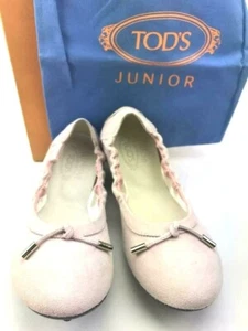 TOD'S Girls Suede Ballet Flats in Light Lavender US SZ 3 - BRAND NEW in BOX! - Picture 1 of 6