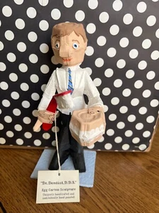 De colección Raro 1992 Ivan W Reese Firmado Único Huevo Cartón Escultura Dentista - Imagen 1 de 9