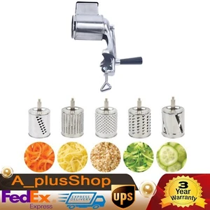 Kitchen Manual Rotary Vegetable Grater Cheese Slicer Grinder Vegetable Shredder! - Picture 1 of 17