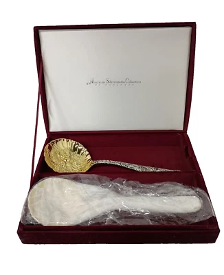 VTG American Silversmith Collection Godinger Silver Plate Fruit Serving Spoons - Image 1 of 4