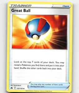 Pokemon Great Ball 132/159 Crown Zenith Uncommon - Picture 1 of 1