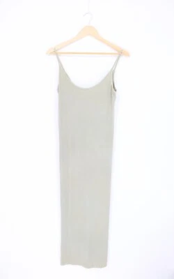 ENZA COSTA Stretch Silk Knit Essential Dress Green M (2) $195 C1 - Image 1 of 4