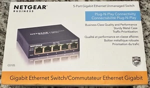 NETGEAR ProSAFE GS105 v5 5-Port Gigabit Ethernet Unmanaged Switch Retail Box - Picture 1 of 6