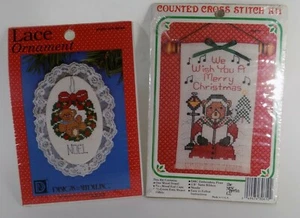 NEU Kreuzstich Weihnachtsschmuck Set neue Berliner Designs für die Nadelbären - Bild 1 von 5