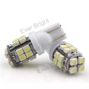 Bombillas LED súper brillantes para automóvil 100 piezas blancas T10 194 168 2825 W5W 20SMD 1210 - Imagen 1 de 5