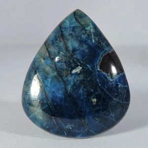 52.30Cts Natural Azurite Chrysocolla Pear Pendant Cabochon Jewelry Gemstone - Picture 1 of 2