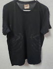 VTG Gypsy 05 Men's Linen Short Sleeve Crew Neck T-Shirt, Black, XL