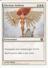 Glorious Anthem *Rare* Magic MtG x1 Eighth 8th Edition MP