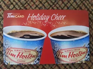 Tim Hortons Rechargeable Gift Card FD44456 2014 Holiday Cheer Zero Balance - Picture 1 of 1