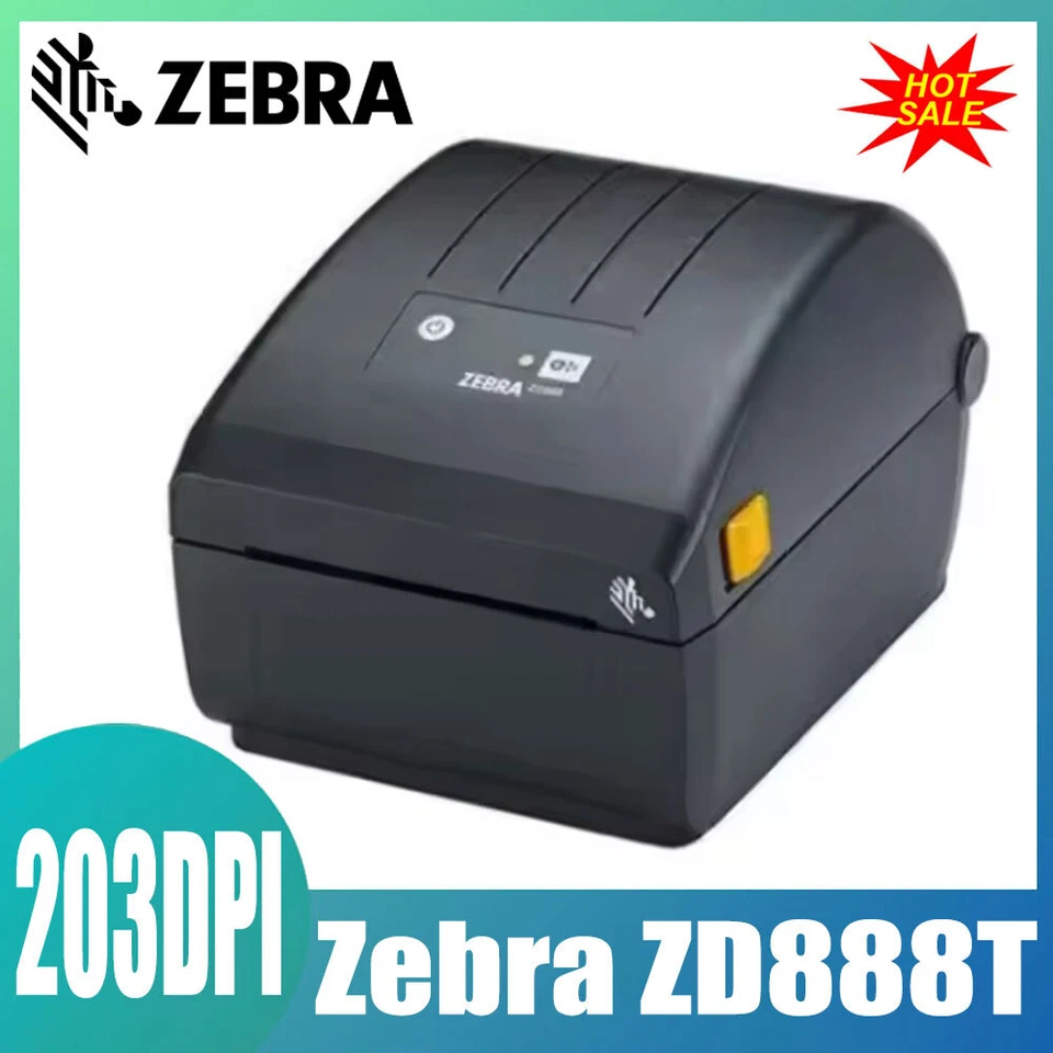 Zebra ZD888T USB 203 DPI Desktop Thermal Barcode Label Printer Replace GK888T - Image 1 of 4