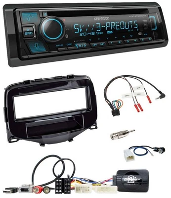 Kenwood Bluetooth USB CD Lenkrad DAB Autoradio für Toyota Aygo 2014-2021 - Bild 1 von 4