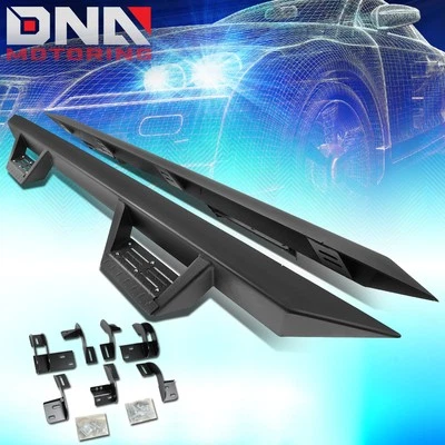 For 2009-2020 Dodge Ram Crew Cab 3" OD Side Step Nerf Bar Running Board Black - Image 1 of 4