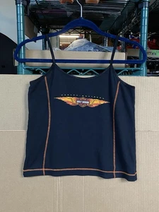 Vintage 2001 Harley Davidson Illinois Damen Small Spaghettiträger Tank Top - Bild 1 von 12