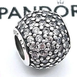 ● Original Pandora Charm "Hell Pave Lichter" 791051 Rote Zirkonia, Silber, Kugel - Bild 1 von 4