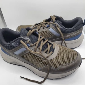 Excellent! Columbia Men's Plateau Hiking Shoes Outdor Olive Green /Blue Size 10 - Picture 1 of 10