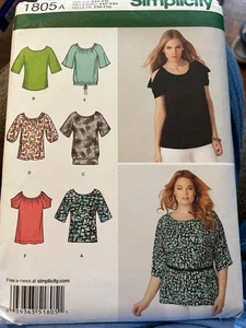 Maglione maglia maglione Simplicity pattern 1805 misses - taglia XXS-XXL - non tagliato - Foto 1 di 2