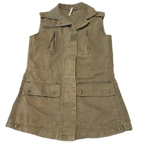 Chaqueta Chaleco Militar Willow & Clay Anthropologie Talla XS Para Mujer Verde Ejército - Imagen 1 de 8