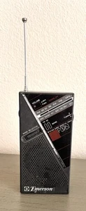 Vintage 1980’s Emerson AM/FM Transistor Radio Model P3761 TESTED & WORKS - Picture 1 of 9