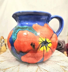 Vintage Talavera Style Handpainted Mexican Large Jug - Picture 1 of 7