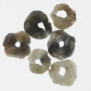 6 pcs 1.88 Ctw Drilled Curve Loose Diamond – Natural Rough Raw Gem - Picture 1 of 2