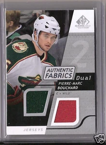 2008-2009 SP Game Used Pierre-Maerc Bouchard Authentic Fabrics Wild Jersey Card - Picture 1 of 2