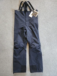 Marmot Huntley Gore-tex bibs, Ski, Hike, Rain - NWT, black, men's medium - Picture 1 of 9