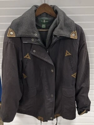 Chaqueta Hunt Club Vintage Para Hombre Talla M Cierre de Cremallera Estilo Granero Forrada de Vellón Foto 1 de 4