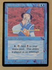 Apprentice Wizard - The Dark - MTG - Magic The Gathering - LP - Blue