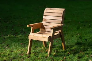 Handmade Wooden Outdoor Chair - Picture 1 of 9