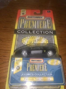 1997 black FERRARI TESTAROSSA Matchbox Premiere Collection diecast - Picture 1 of 6