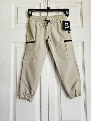 Boys Khaki Cargo Woven Jogger Pants Art Class SIZE 4 - Image 1 of 2