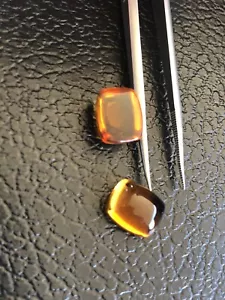 Citrine Cabochon Cut Matching Gemstones -2pcs 12.05cts - Picture 1 of 9