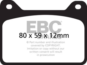 EBC Orangestuff Front Pads for Porsche Cayman Cast Iron Discs 3.4 S 325HP 12>16 - Picture 1 of 1