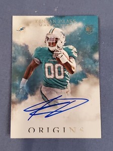 Kenyan Drake 2016 Panini Origins Football Auto Autograph Rookie Card  #115