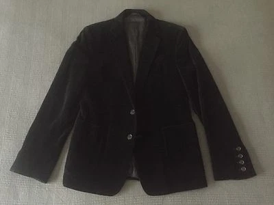 DISFRAZ NACIONAL HOMBRE DISEÑADOR NEGRO TERCIOPELO CHAQUETA DE CENA PARA FUMAR Foto 1 de 4