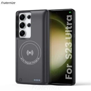 Coque batterie sans fil 10000mAh pour Samsung Galaxy S23 Ultra - Photo 1 sur 10