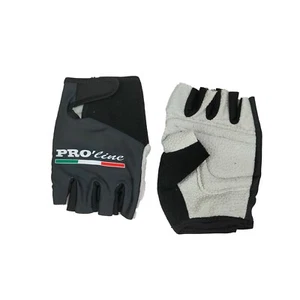 Black - Grey Summer Cycling Gloves PRO' Line Racing Bike MTB Spinning Small - Picture 1 of 2