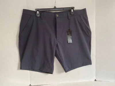 $88 THE MENS STORE AT BLOOMINGDALES Shorts Masculino Azul Marinho Nylon Elástico Tamanho 38 Novo com etiquetas - Imagem 1 de 4
