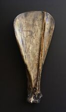 Vintage Sumatra Indonesian Batak Scrimshaw Etching Artwork Bone Fan Calendar  