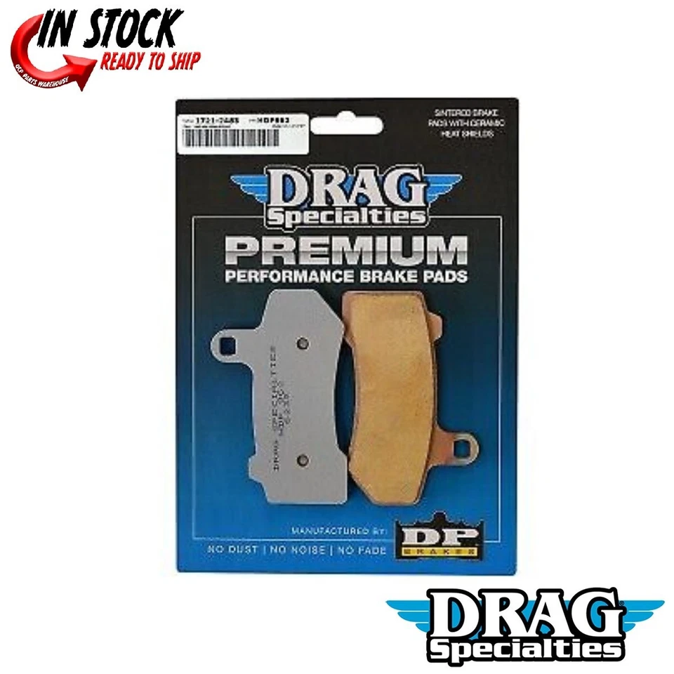 Drag Specialties 烧结金属前刹车片适用于 Harley Touring 08-22 — 第 1/3 张图片