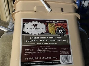 Wise Freeze Dried Fruit, Dessert/Snack Combo 120 Servings **FREE SHIPPING - Picture 1 of 2
