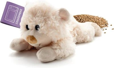 HABBI PLUSH Habibi Plush Classic Wärmetier Bär liegend creme Kuscheltier Wärmekissen