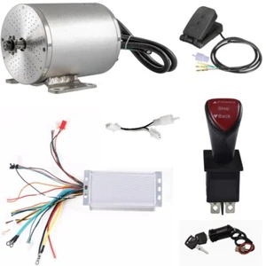 48V 1800W Brushless Motor Kit Controller Foot Pedal Keylock for Go Kart Quad ATV - Bild 1 von 12