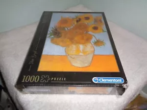 Rompecabezas Clementoni 1000 piezas Van Gogh Girasoles en jarrón Colección Museo - Imagen 1 de 2