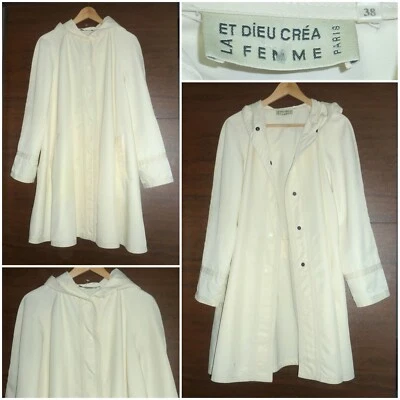 ET DIEU CREA LA FEMME HOODED TRENCHCOAT - SIZE 38 [10/12] - GOOD ORDER - Image 1 of 4